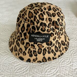 Kendall + Kylie Cheetah/leopard Bucket Hat One Size Adjustable Animal Print